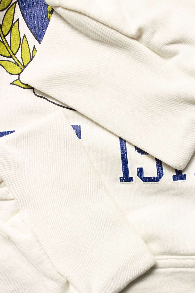 Vintage Balenciaga Tops - BALENCIAGA 22SS College Logo Oversized Pullover Hoodie White Size L - Authentic Archive