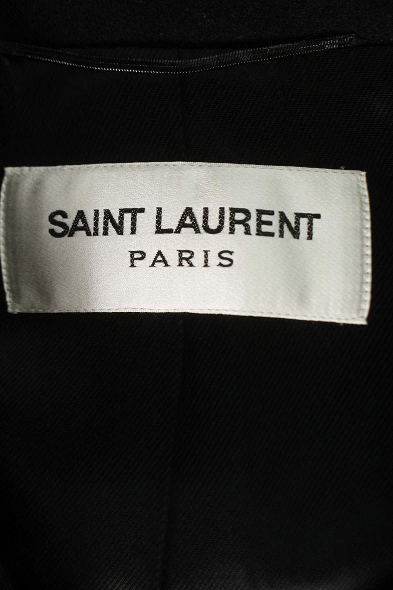 Saint Laurent Paris Coat Black Size L