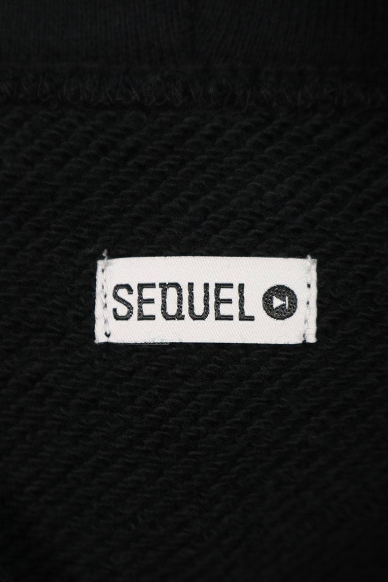 SEQUEL 23AW Logo Print Hoodie Black 23AW-HD Size S