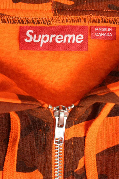 Supreme 25SS Small Box Zip Up Hooded Sweatshirt Orange Size L