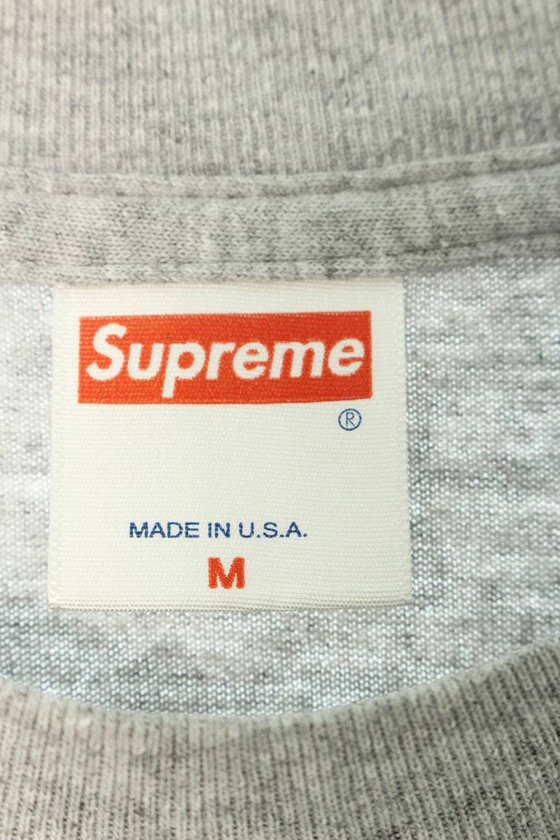 Supreme Paisley Box Logo Tee Logo T-Shirt Gray Size M