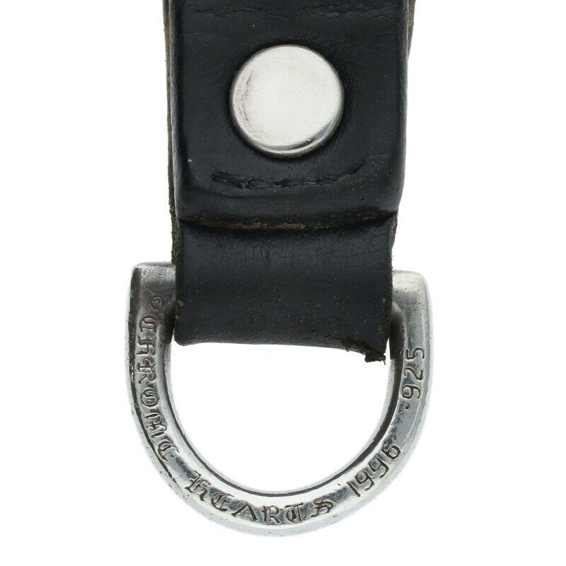 Chrome Hearts D-Ring Belt Loop Black x Silver