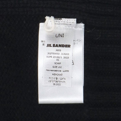 Jil Sander Wool Scarf Black