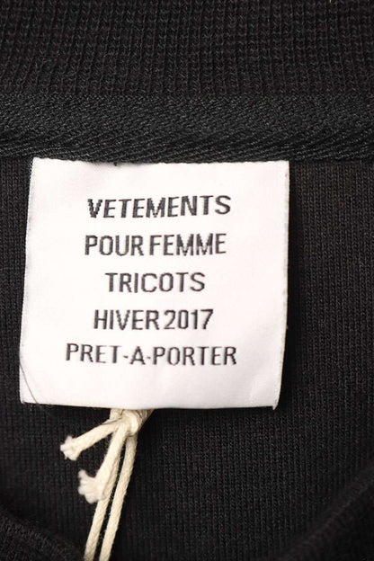 Vetements 16AW TFD Long Sleeve T-Shirt Black Size L