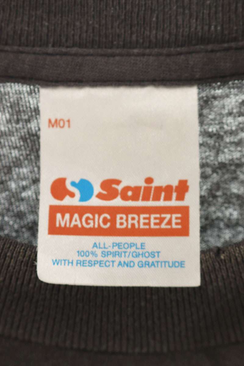 Saint Michael Vintage T-Shirt Black x Blue Size XXL
