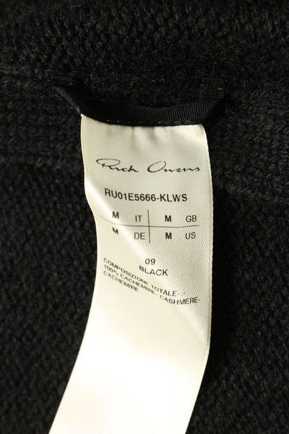 Rick Owens 25SS KLWS Cashmere Zip Up Hoodie Black Size M