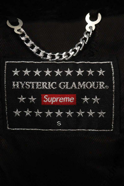 Supreme 17AW Fuck You Faux Fur Coat Black Size S