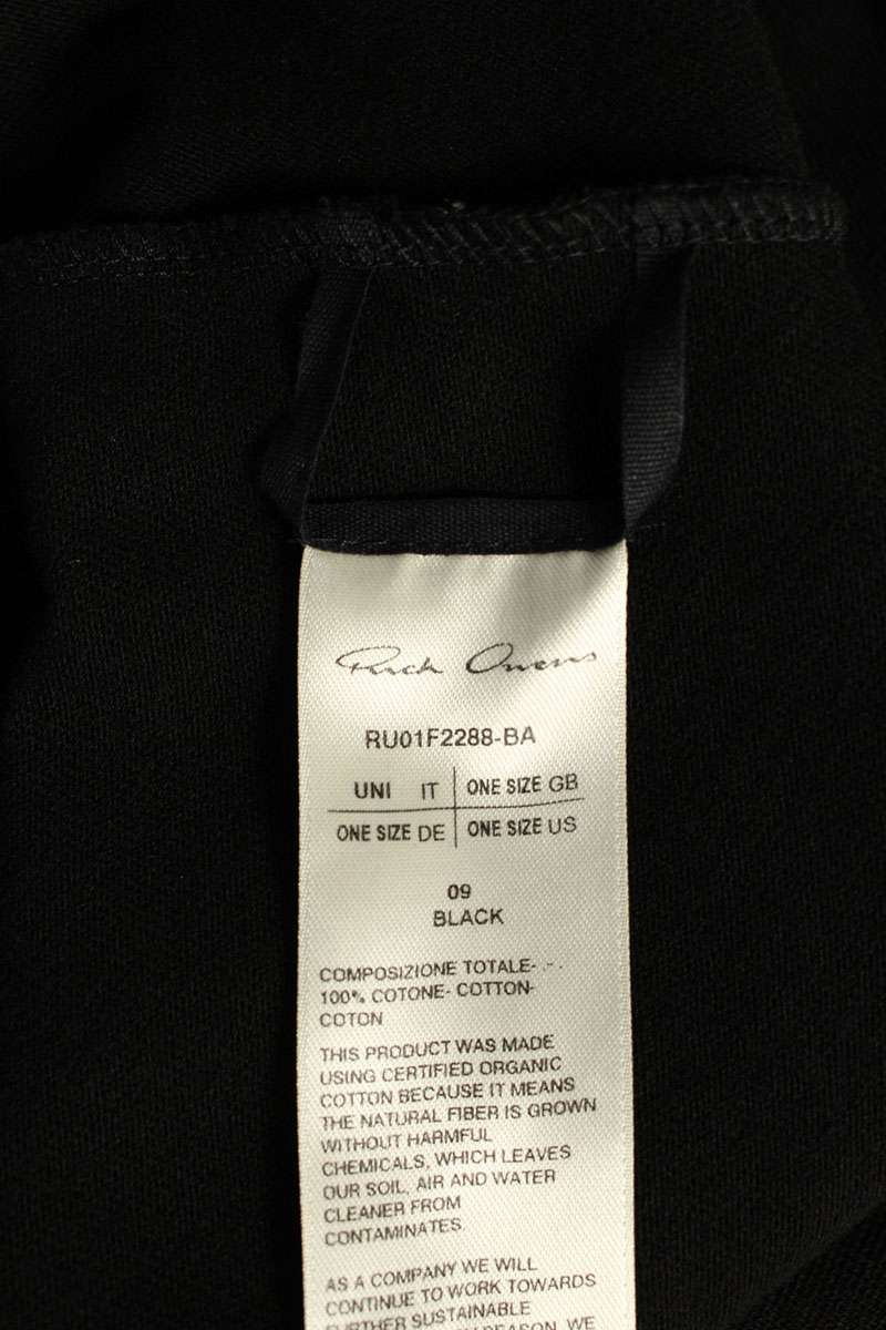 Rick Owens 26SS HUN HOODIE Black Size XXL