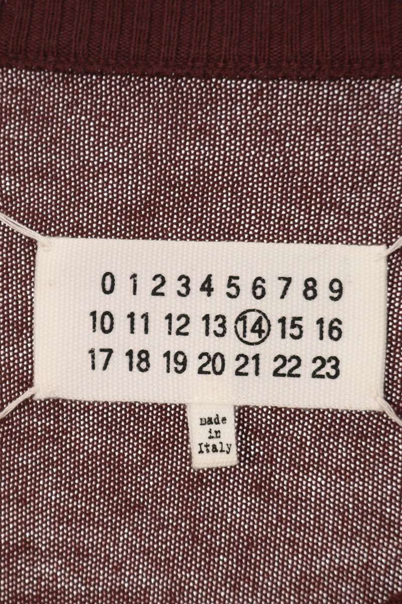 Maison Margiela Leather Elbow Patch Knit Sweater Size XL