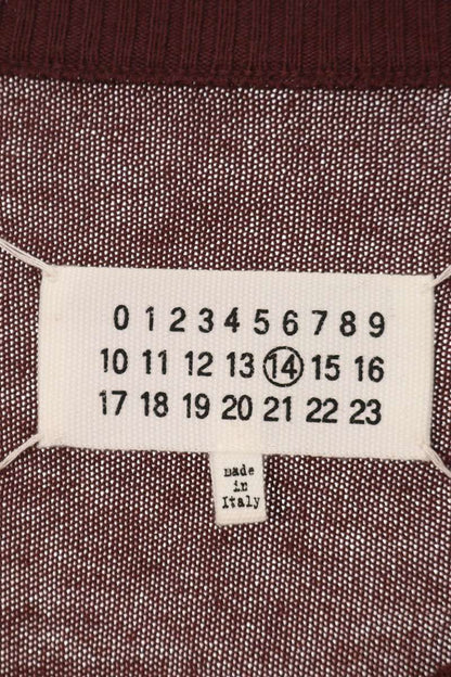 Maison Margiela Leather Elbow Patch Knit Sweater Size XL