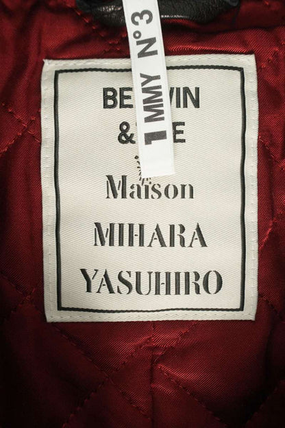 BEDWIN x Maison MIHARA YASUHIRO Leather Zip Up Jacket Black Size 52
