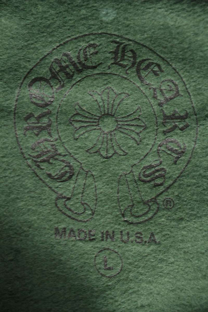 Chrome Hearts SWTSHRT PLV Logo Hoodie Green x Yellow Size L