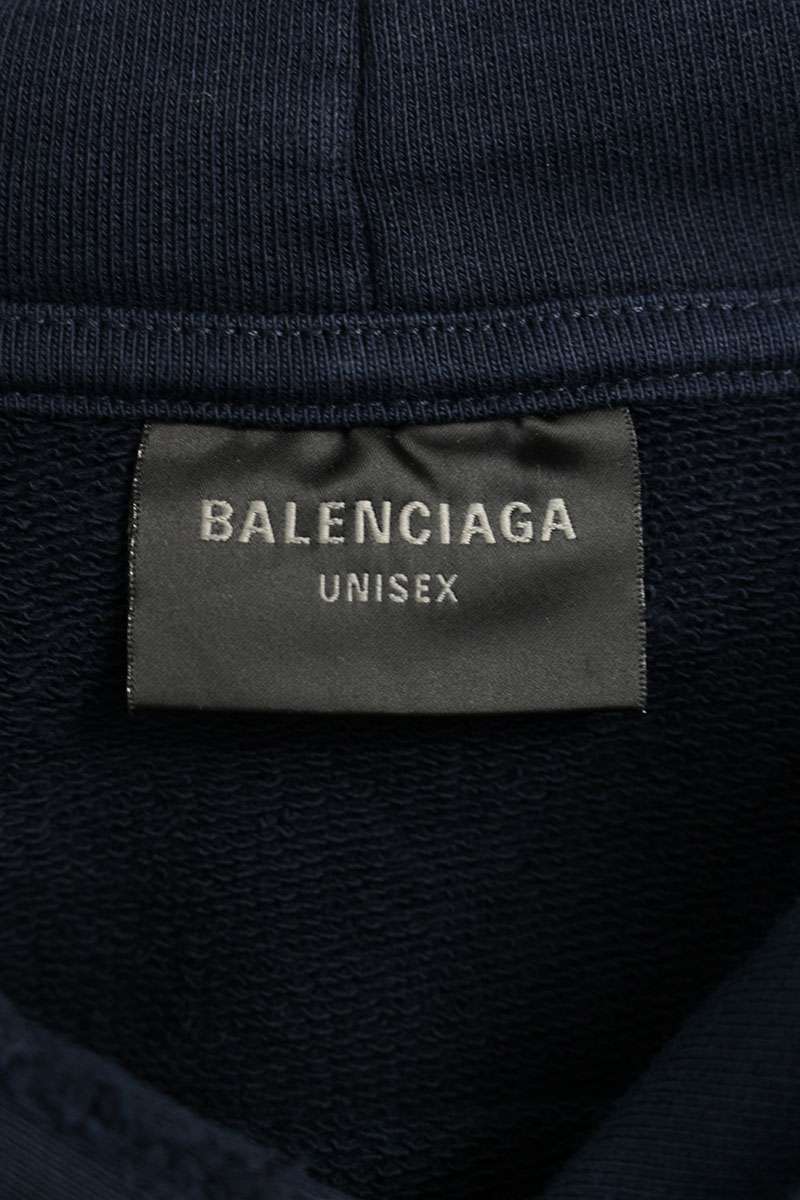 Vintage Balenciaga Tops - BALENCIAGA BE NICE Distressed Hoodie Blue Size L - Authentic Archive