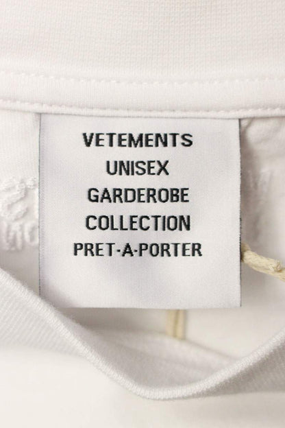Vetements 25SS VM Long Sleeve T-Shirt White Size XS