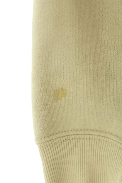 Saint Laurent Paris Logo Print Pullover Hoodie Beige Size S