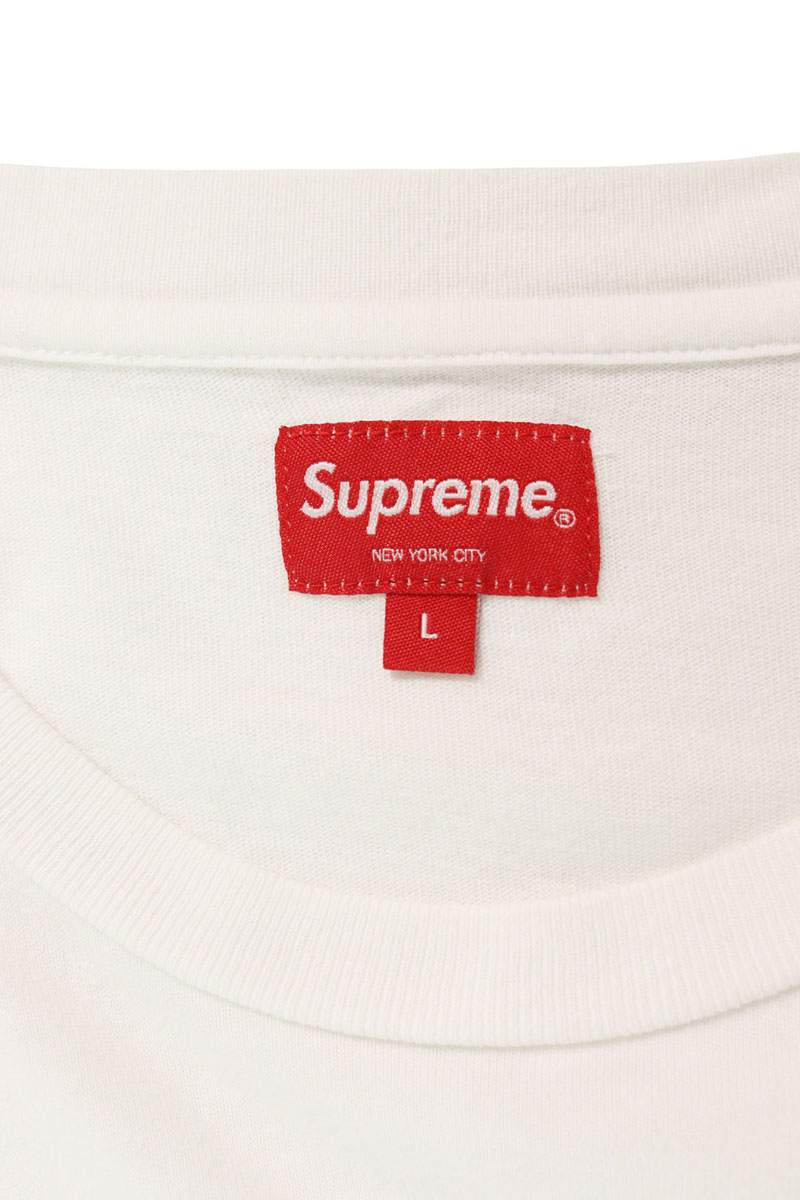 Supreme Animal Kingdom S S Top Logo Embroidered T-Shirt White Size L