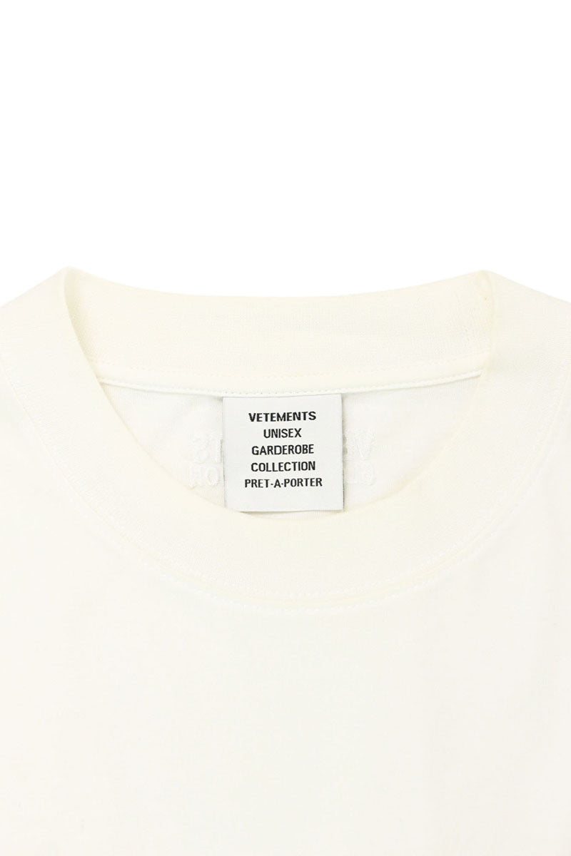 Vetements UK Logo Print T-Shirt White Size S