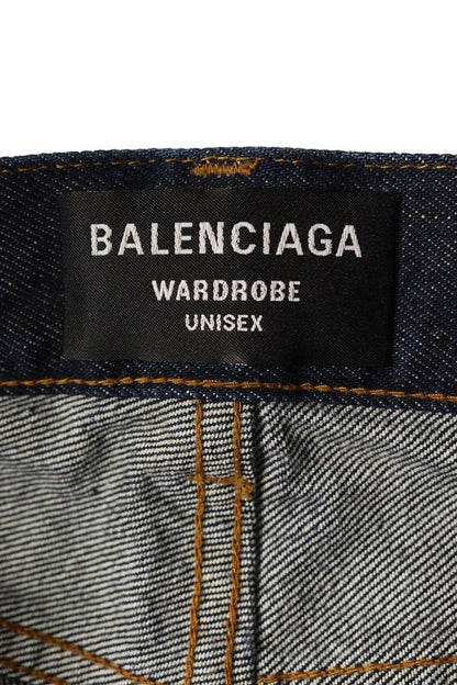 Balenciaga 22AW Distressed Denim Pants Blue Size 28