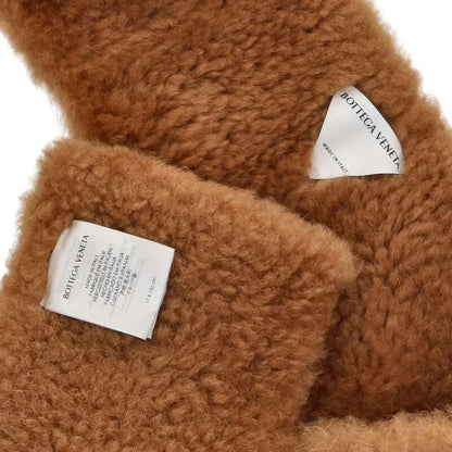 Bottega Veneta Wool Fur Scarf Beige One Size