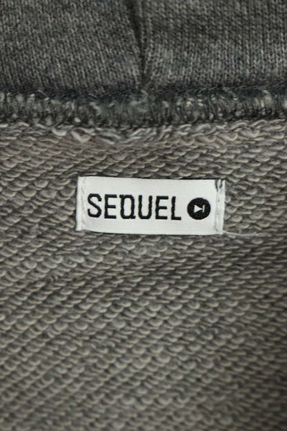 SEQUEL 23AW Logo Print Hoodie Gray Size M
