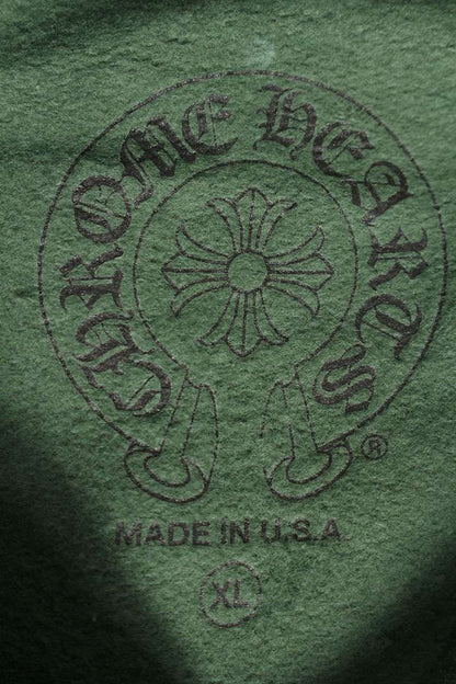 Chrome Hearts SWTSHRT PLV Logo Hoodie Green x Yellow Size XL