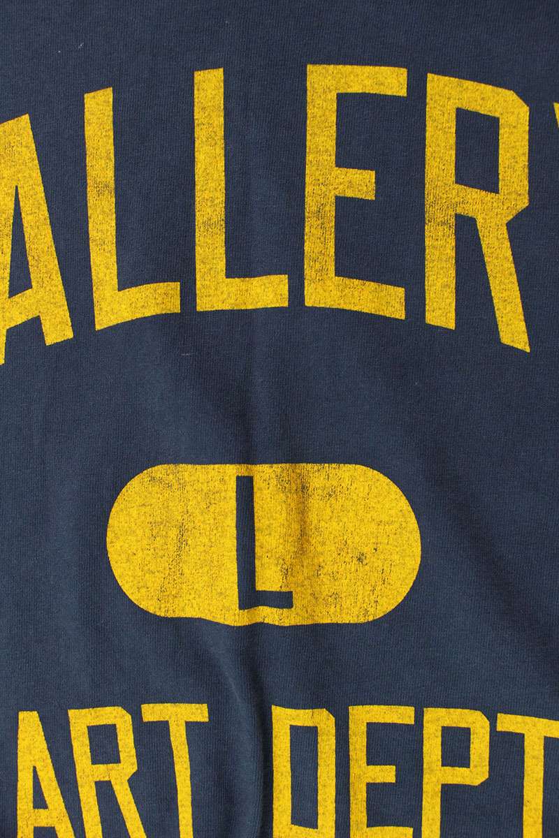 Gallery Dept. Logo Print T-Shirt Blue Size L