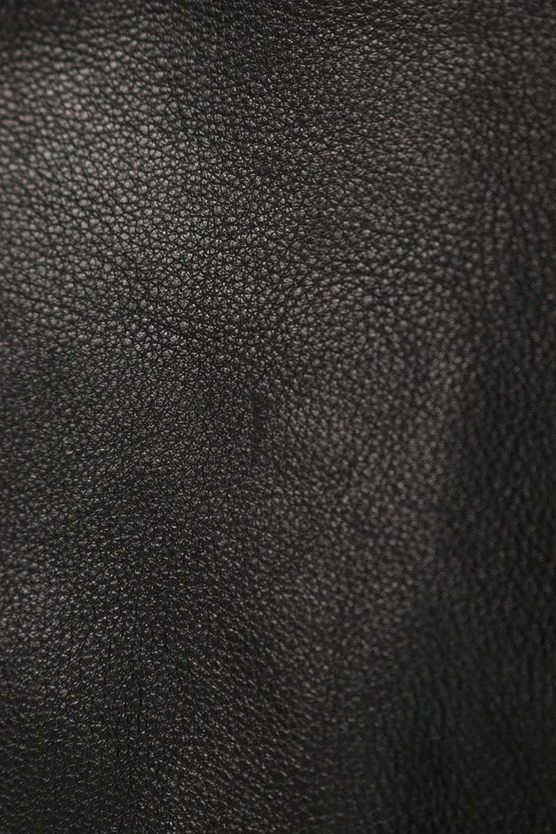 BALENCIAGA Boxy Leather Trucker Jacket Black Size XS
