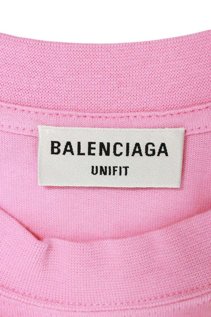Balenciaga BEBE Rhinestone Oversized T-Shirt Pink Size S