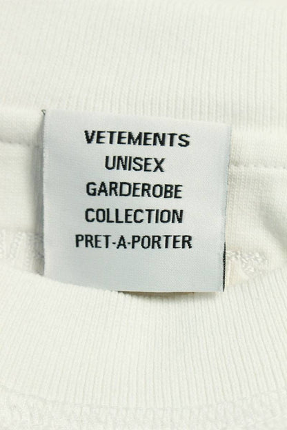 Vetements 23AW WHITE Logo Long Sleeve T-Shirt White Size S