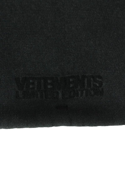 Vetements 24SS WASHEDBLACK Logo Hoodie Black Size M