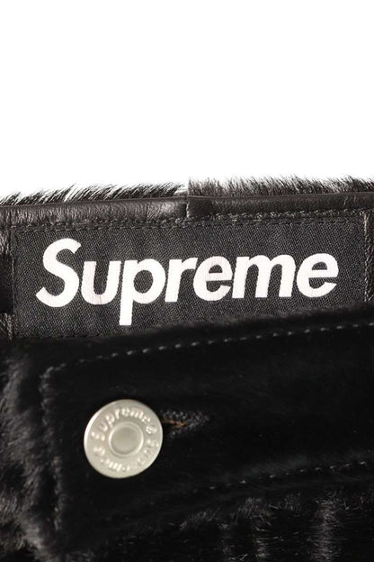 Supreme 25SS Leather Long Pants Black US 36