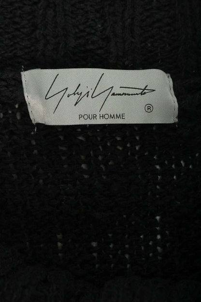 YOHJI YAMAMOTO POUR HOMME 25AW High Neck Cardigan Black Size L