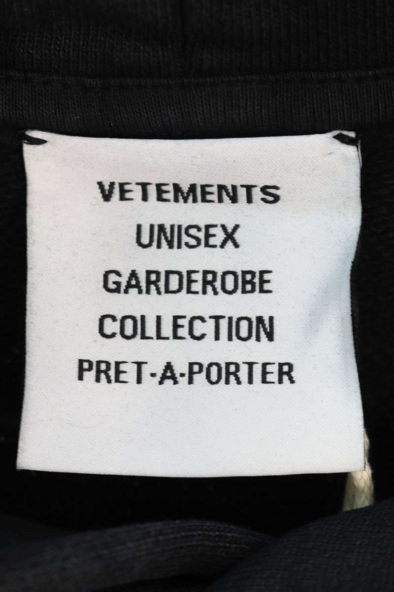 Vetements 24AW Logo Hoodie Black x White Multi Size XL