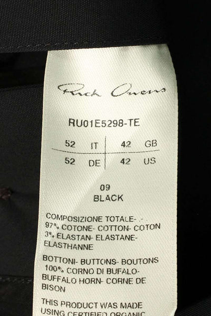Rick Owens 25SS TE Short Sleeve Shirt Black Size 52