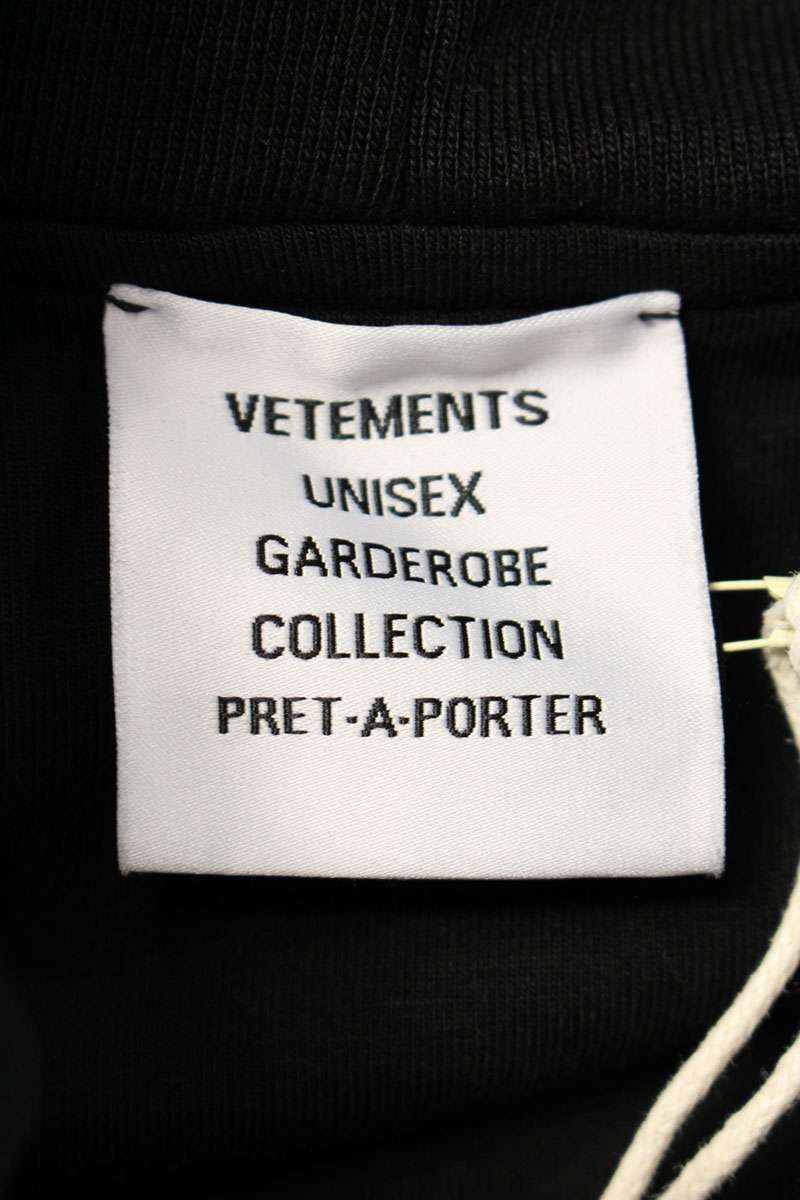 Vetements 25SS Logo Hoodie Black Size S