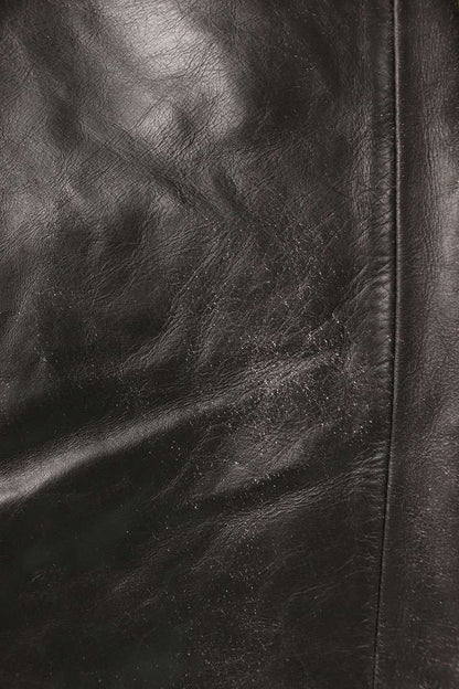 Rick Owens Leather Long Pants Black Size 32