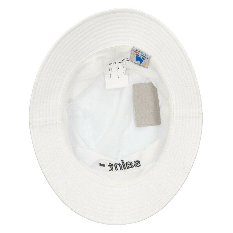 Saint Michael 25SS SAINT Logo Bucket Hat White Size ONE
