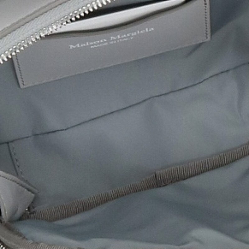 Maison Margiela Glam Slam Leather Shoulder Bag Gray Size UNI