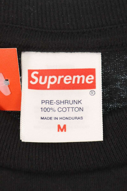 Supreme 25AW Skull Tee Logo Print T-Shirt Black Size M