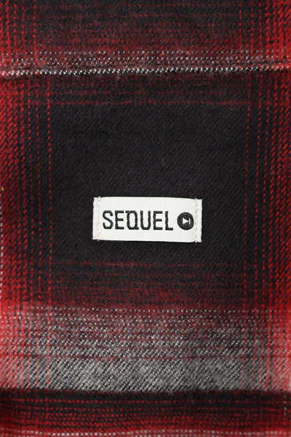 SEQUEL 23AW Long Sleeve Shirt Red x White Size S