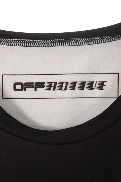 Off-White Logo Print Long Sleeve T-Shirt Black Size XS
