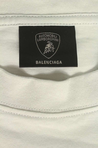 Balenciaga 25AW Logo Print Long Sleeve T-Shirt Gray Size 4