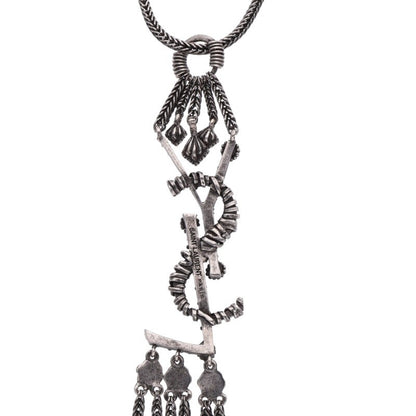 Saint Laurent Paris Logo Necklace Silver (Silver 36.33g)