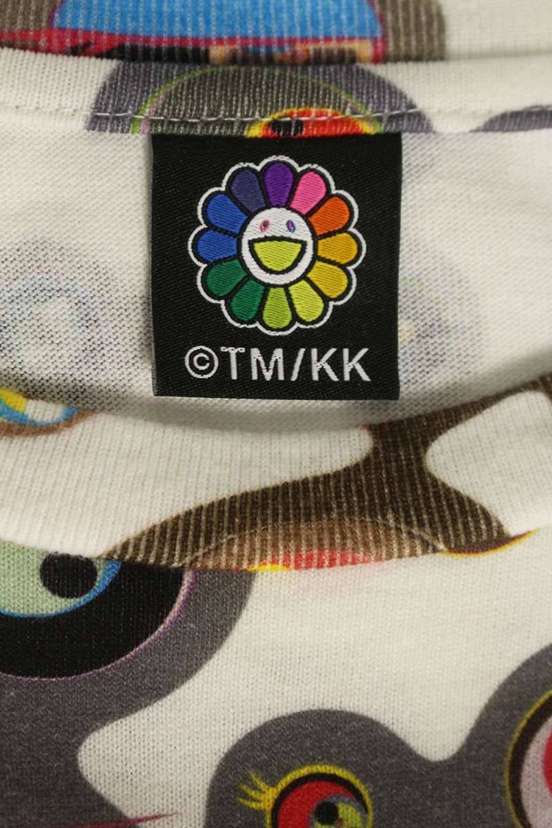 TAKASHI MURAKAMI KAIKAI KIKI Jelly Fish Eyes Print S S Tshirts White Size XXL