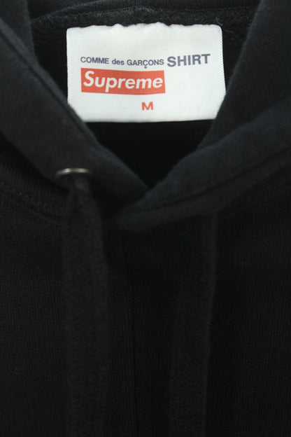 Vintage Comme des Garcons Tops - SUPREME x COMME des GARCONS SHIRT Split Box Logo Hoodie Black Size M - Authentic Archive
