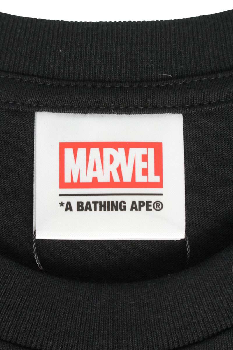 Bape GALACTUS & SILVER SURFER TEE Print T-Shirt Black Size S