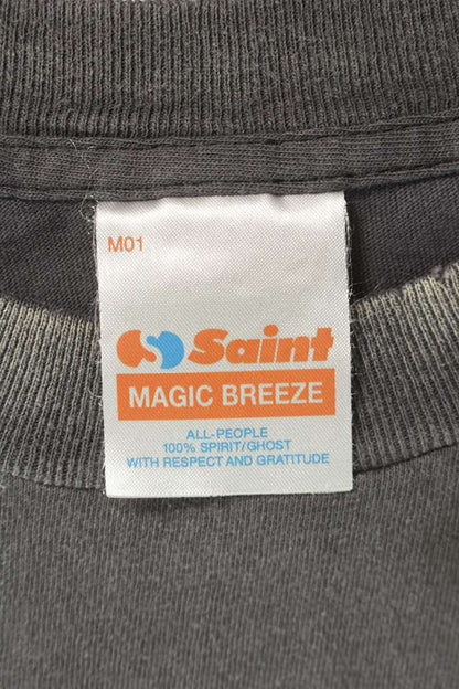Saint Michael 25AW Print T-Shirt Black Size L