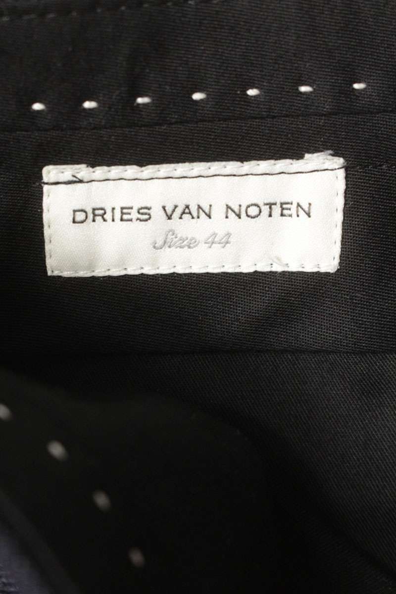 Dries Van Noten Striped Wool Long Pants Blue Size 44