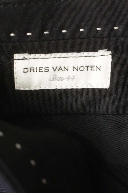 Dries Van Noten Striped Wool Long Pants Blue Size 44
