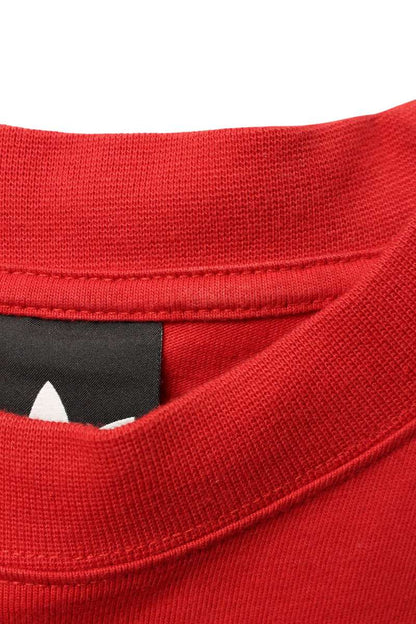 Adidas x Balenciaga 23SS Logo Print Oversized T-Shirt Red Size 2